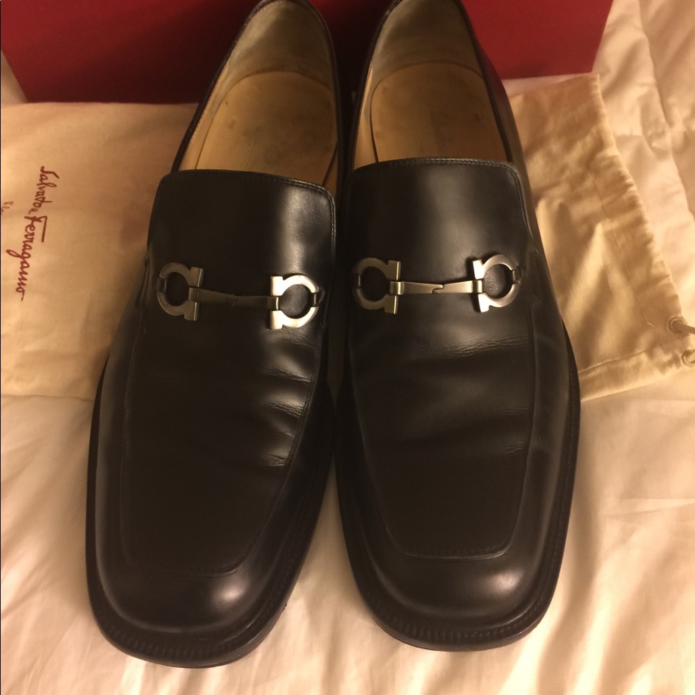 Ferragamo slip on loafers